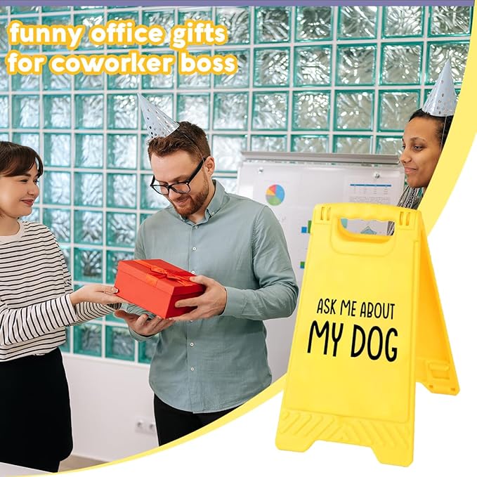 Funny Office Desk Accessories,Motivational Affirmations Office Cubicle Decor,Phone Holder Mirror Acrylic Table Signs,Library Desk Decor，Dog Gifts for Women Men Coworker Dogs Mom (My Dog)