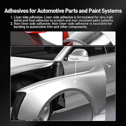 Automotive Acrylic Plus Attachment Tape 0.79" x 18Ft Made of 3M Double Sided Tape PT1100 Heavy Duty for Moldings Claddings Panels Pads and Other Car Automotive Applications