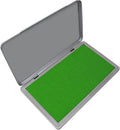 Metal Case Stamp Pad Large Size, Green Color - Size: 3" x 6" - Choose from 15 Ink Colors