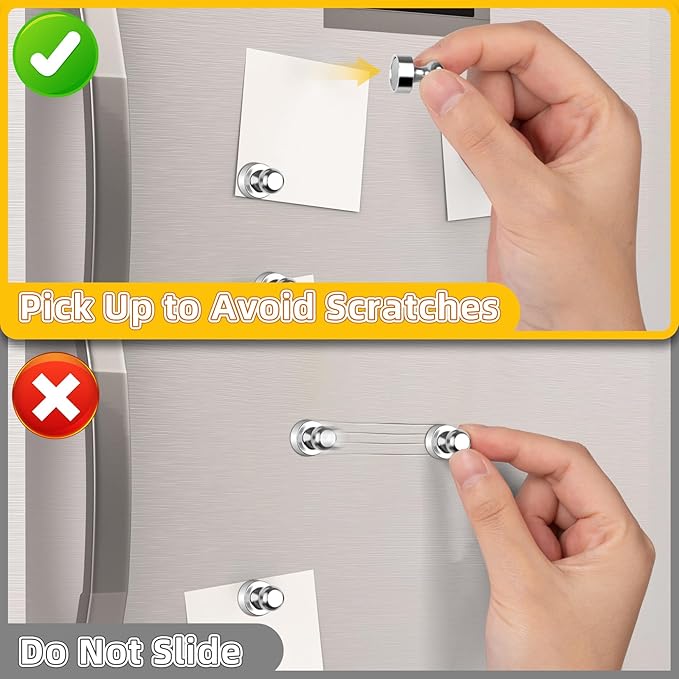 VNDUEEY 24Pcs Fridge Magnet Refrigerator Magnets Adults, Strong Metal Magnets for Whiteboard, Magnet Fridge, Decorative Magnets for Kitchen, Office, School, Locker, Map, Cruise