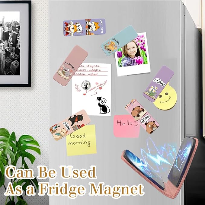 Magnetic Bookmark Clip Personalized for Readers, Custom Name Magnetic Page Marker for Books,Gifts for Book Lover, Teachers, Student, Women and Firends