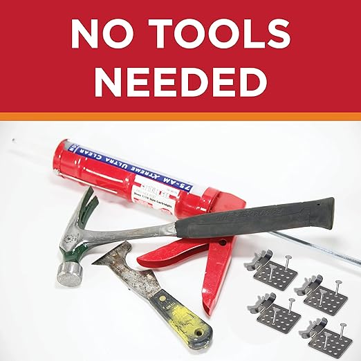 Grip Clip Roof Clips, Safe for Heat Tape, Electric Cable & Roof Heat Cable Installation, Prevents Roof Damage, Easy Nail-Free Outdoor Cable Clips, Your Ultimate Cable Clip (.625-25 Pack)