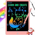 BUKEBU LCD Writing Tablet Doodle Board,12.5 inch Colorful Drawing Pad,Electronic Drawing Tablet, Drawing Pads,Travel Gifts for Kids Ages 3 4 5 6 7 8 Year Old Girls Boys (Pink)
