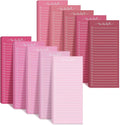 Censen 10 Pack 500 Sheets To Do List Notes Daily Checklist Notepads with 50 Sheets Each Undated Color Memo Pad Block Shopping List Pad Weekly Plan Notepad Organizer Planners (Gradient Pink,Lined)