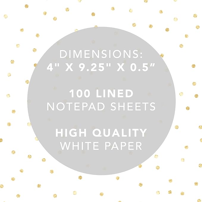 Graphique Magnetic Notepad, Religious – 100 Sheets, 4” x 9.25” x .5” – Front Says, “Thankful”, Sticks to Any Magnetic Surface, Perfect for Shopping and Grocery Lists, Makes a Great Gift (MP1345)