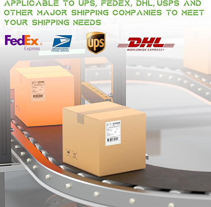 MFLABEL 4x6 Direct Thermal Shipping Labels - 32 Rolls of 450 Labels/Roll, Compatible with Zebra 2844/ZP450/ZP500/ZP505, USPS/FedEx/UPS/Amazon Shipping, Smudge-Resistant & Permanent Adhesive