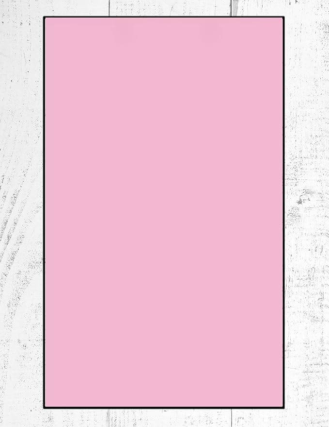 Limited Papers (TM) Colored Copy and Printing Paper, 8.5"x14" Legal Size, 24 Pound, 500 Sheets Per Ream. (500, Pink)