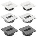 PATIKIL 2.8inch Desk Grommet, 6Pcs Cable Grommet Wire Management Cable Hole Cover Cord Organizer for Office Home Table Countertop, White Silver Grey