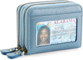 GOIACII Small Genuine Leather Wallet for Women, RFID Blocking Credit Card Holder Wallet