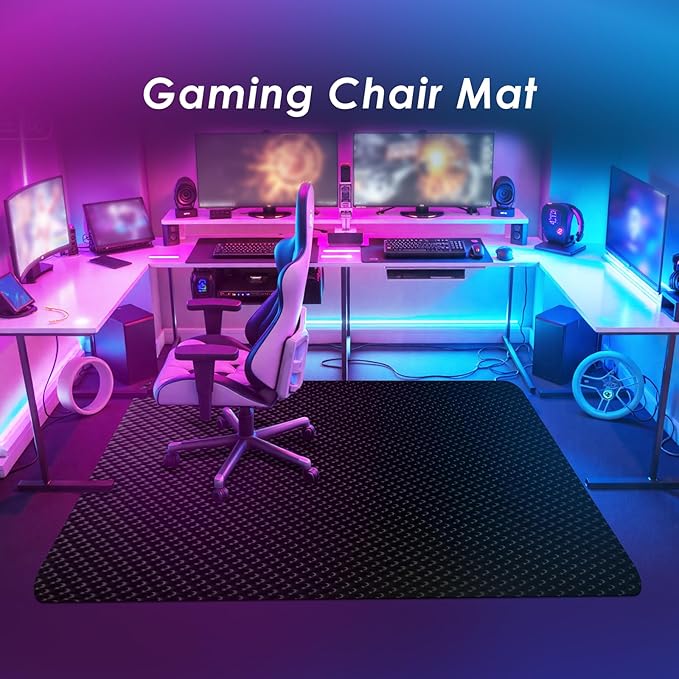 Vicwe Gaming Chair Mat for Hard Floor,36" x 48" Computer Chair Mat for Tile Floor,Anti-Slip Hard Floor Protector Rolling Chair for Office Home