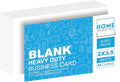 Home Advantage 2x3.5 Blank Index Cards - Our 50 Pack of Blank Note Cards Use Heavy Duty Cardstock to Make Them Bleed Proof - These Plain Index Cards Make Great Blank Business Cards & Blank Flashcards