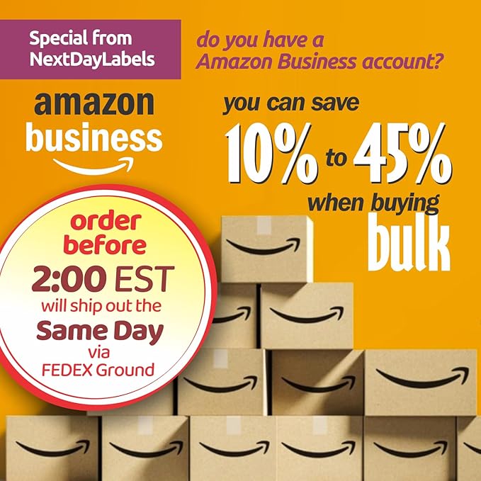 NextDayLabels - W-2 4-Up Employee Tax Forms, Instructions on Back" for 2025, for Laser/Inkjet Printer. Compatible with QuickBooks and Accounting Software ETC. (Pack of 500 Sheets)