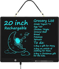 [Rechargeable] 20 Inch LCD Writing Tablet for Kids, Extra-Large Drawing Tablet for Adults, Educational & Learning Toys for Boys Girls Ages 8-12 Years Old, Drawing Board for Kids Birthday Gift (Black)