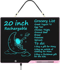 [Rechargeable] 20 Inch LCD Writing Tablet for Kids, Extra-Large Drawing Tablet for Adults, Educational & Learning Toys for Boys Girls Ages 8-12 Years Old, Drawing Board for Kids Birthday Gift (Pink)