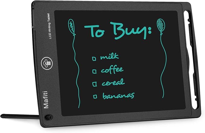 Mafiti LCD Writing Tablet 8.5 Inch Electronic Writing Drawing Pad Portable Doodle Board Gifts for Kids Office Memo Home Whiteboard Black