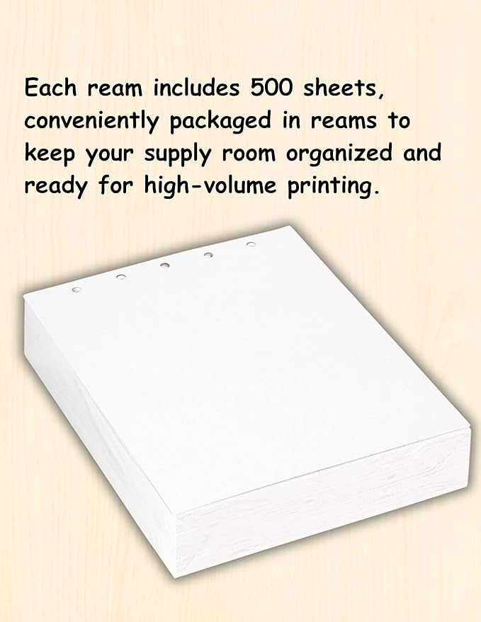Limited Papers(TM) Writing and Copy Paper, Variation of Colors 8.5" x 11", 5 Hole Top-Punched, 20 Pound Text, 500 Sheets Per Ream. (2500, Turquoise)