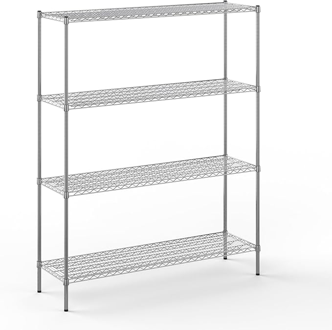 Regal Altair 18" Deep x 60" Wide x 74" Height Wire Shelving Kit | 4-Tier | NSF Commercial Storage Rack Unit