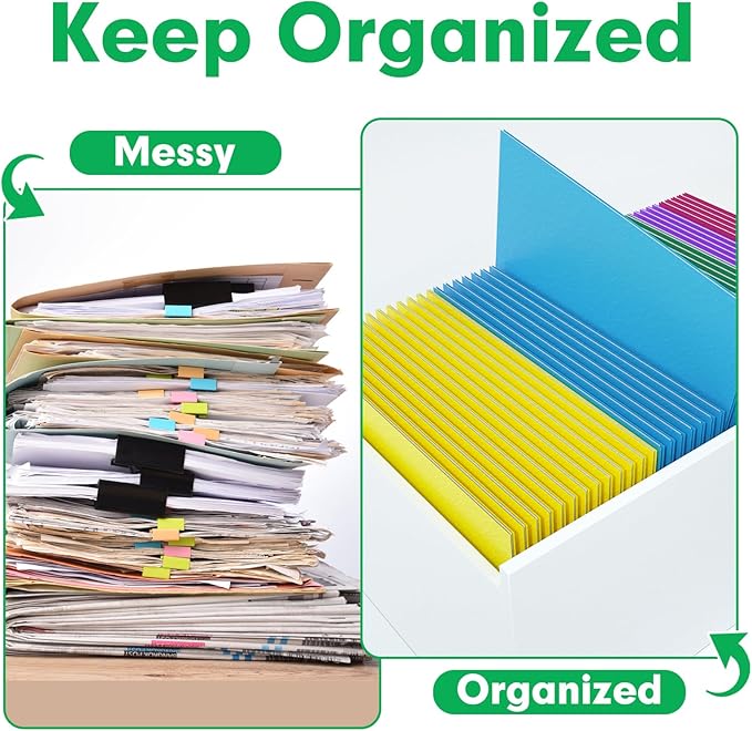 Two Pocket Folders, PANDRI 30 Pack 2 Pocket Folders, Letter Size Paper File Folder for School Office Home Business, Assorted 5 Colors