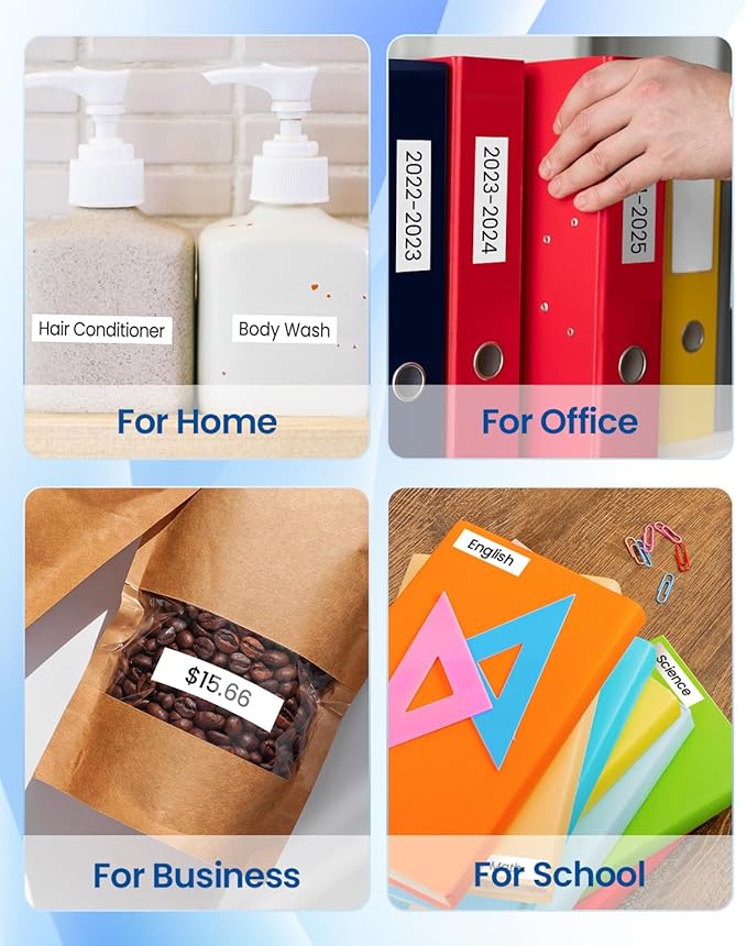 Pillex TZe-231 TZe TZ Tape 12mm 0.47 Laminated White AZe Label Tape Replace for Brother Label Maker Tape TZe231 Work with Brother P Touch Label Maker PT-D210 PT-H110 PT-D220 PT-D400 D600 D610BT 6-Pack