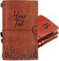 Bliver Personalized Leather Journal Custom Notebook Customized Engraved Journal Gift for Friends, Coworker,Graduation,Teacher