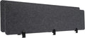 Clamp-On Acoustic Desk Divider, 2Pcs 60x16in Acoustic Partition, Desktop Privacy Panel, Sound Absorbing Workstation Panel (Anthracite Gray, 60" x 16")
