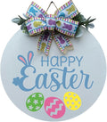 Wood front door sign Wood sign Home decor Welcome sign Sign for front door House warming gift Wedding gift (Happy Easter, 15" Width)