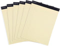 Mintra Office Legal Pads - ((BASIC CANARY 6pk, 8.5in x 11in, NARROW RULED))