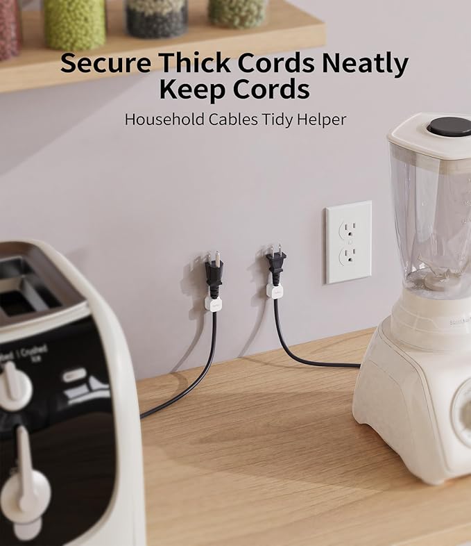 9 Pack Magnetic Cable Clips Cord Holder, Desk Cable Management Accessories, Cord Clips, Adhesive USB Wire Holder Keeper Organizer for Home Office Desk Phone Car Wall Desktop Nightstand cable organizer