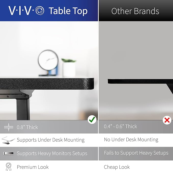VIVO Electric Corner 84 x 63 inch L-Shaped Standing Desk, Memory Height Adjustment, White Top Black Frame, DESK-E3CTBW-84