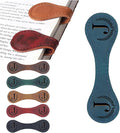 Personalized Magnetic Leather Bookmark, 26 Letters Custom Leather Bookmarks, Handmade, Leather Magnetic Bookmark for Book Lovers Readers Women Kid(Blue，J）