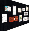 Large Felt Wall Tiles Cork Boards for Office Cubicle, 47"x35" Felt Bulletin Board Tiles Pin Board for Walls Home Decor, Noise Reduction Boards Panels for Photos Memos, 12-Pack, Black