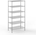 Regal Altair 24" Deep x 42" Wide x 86" Height Wire Shelving Kit | 6-Tier | NSF Commercial Storage Rack Unit