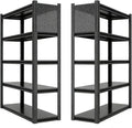 PLMFJQK 2 Sets Storage Shelves with Pegboard,72“*48" Wide 24”Heavy Duty Garage Shelving Units and Storage,Metal Shelving Adjustable Shelves,Garage Storage Rack,Industrial Utility Organization