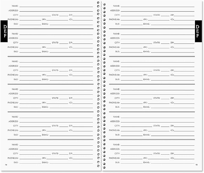 Current The Best Days Address Book-94 Pages; Small 5"" x 8-1/2"" Size for Purse or Office, Spiral Bound Soft Cover Organizer for Contacts, Addresses, Email, & Phone Numbers + 50 Replacement Stickers"