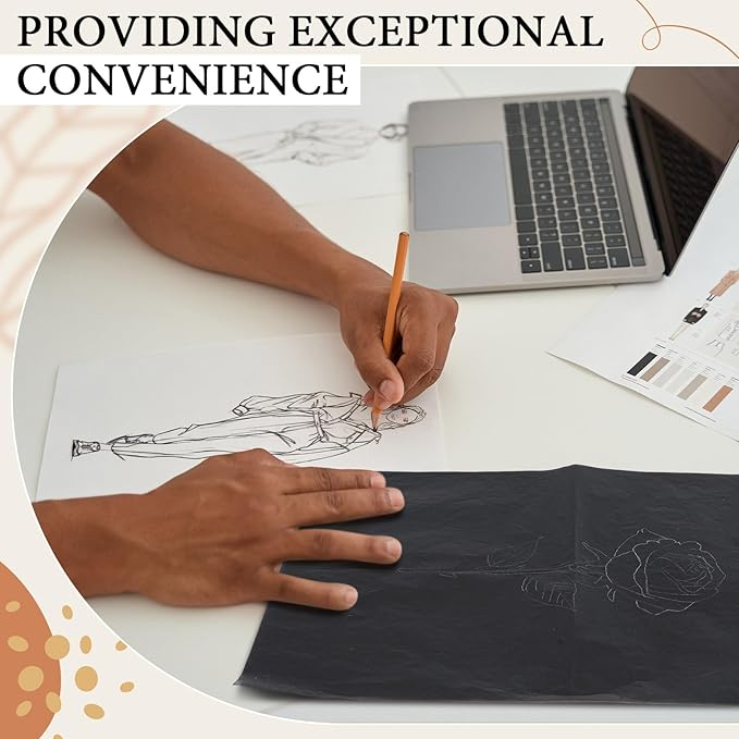 Epakh 20 Sheets 20''x 36'' Large Carbon Paper for Tracing, Carbon Transfer Paper for Drawing, Tracing and Transfer - Arts and Crafts Supplies