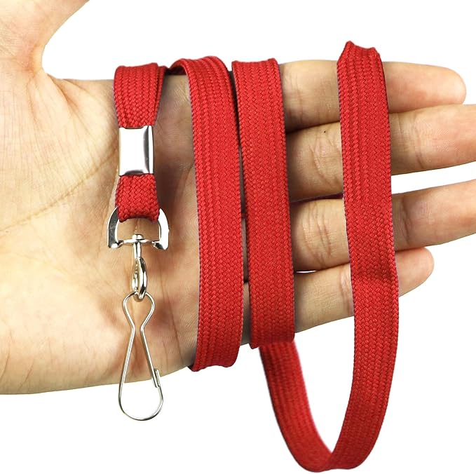 Bird Fiy Lanyard 100 Pack Bulk Badge Lanyards for ID Badges Neck Cruise Name Tag ID Holder