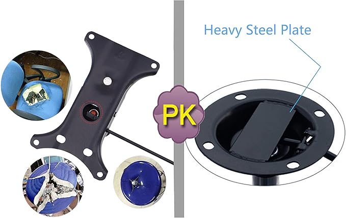 Gjpwyfdc Tilt Control Mechanism Replacement Office Chair ，5.5'' X 5.5'' Mounting Holes