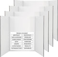 White Tri-Fold Presentation Board 28" X 40" Display Exhibition Board Lightweight and Portable with Smooth Surface Great Business presentations (Pack of 4) - by Emraw