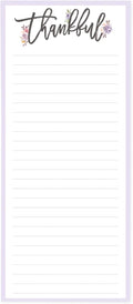 Graphique Magnetic Notepad, Religious – 100 Sheets, 4” x 9.25” x .5” – Front Says, “Thankful”, Sticks to Any Magnetic Surface, Perfect for Shopping and Grocery Lists, Makes a Great Gift (MP1345)