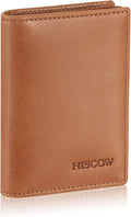 Leather Business Card Case Holder for Men & Women, Italian Calfskin