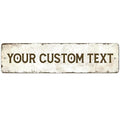 Rustic Custom Sign, Personalized Metal Signs, Gift for Him Men Dad, Man Cave, Indoor and Outdoor Use, 4x18 Inches, ACM, Fade Resistant, Made in the USA