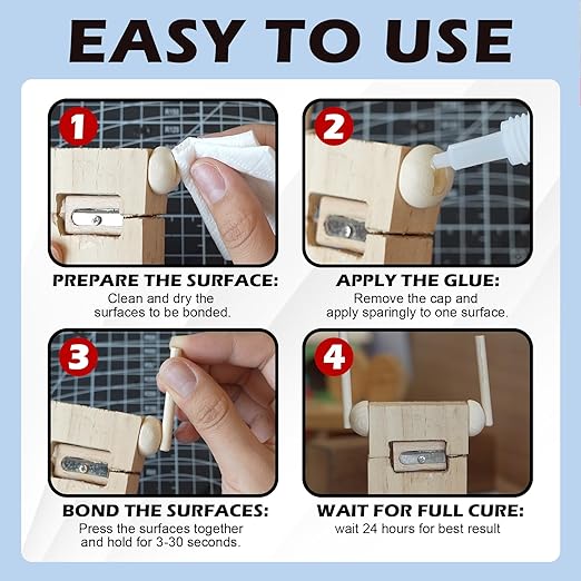 CYAFIXED Professional Grade Cyanoacrylate Super Glue, Super Thin Viscosity CA Glue for Woodworking, 4 oz. Value Pack - Instant Adhesive for Woodturning, Pen Turning, Finish & Hobby