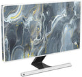 Baocicco Gray Gold Marble Waterproof 75 Inch TV Dust Cover Anti-Static Dustproof Protective Aesthetic Texture Screen TV Covers Full Body Cover for Television Screen Desktop PC LED LCD OLED