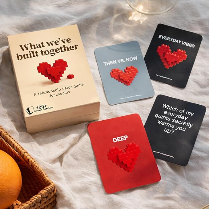 What We Have Built Together - Fun and Romantic Conversation Starter Cards, Games for Adults, Best Date Night Ideas, Anniversaries and Valentine's Day Gift, Prompts for Deeper Connection