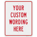 Custom Sign, Personalized Metal Signs, Customize for Office, Business, Workplace, office, Home, Airbnb, Delivery Signs, 24x30 Inches, 3M EGP Reflective .080 Aluminum, Made in USA
