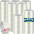 Treela 40 Rolls Strapping Tape 2 Inch X 60 Yards 5.5 Mil Fiberglass Filament Tape Transparent Reinforced Heavy Duty Packing Strips for Shipping Sealing Binding Fixing