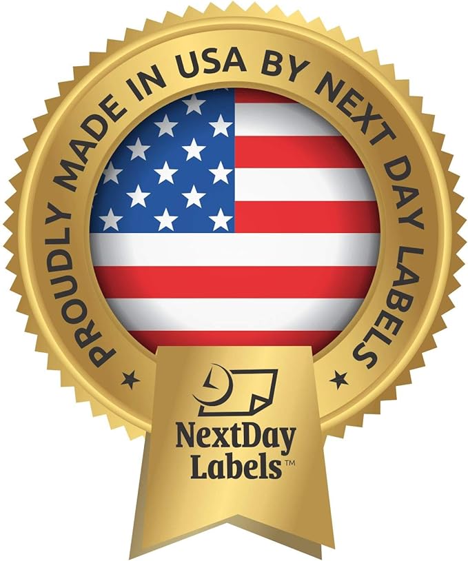 NextDayLabels - 8-1/2 x 11" Neon Color High Light Fluorescent Labels for Laser & Inkjet Printer (Orange Fluorescent, 2" Round - 20 Per Page | 500 Labels)