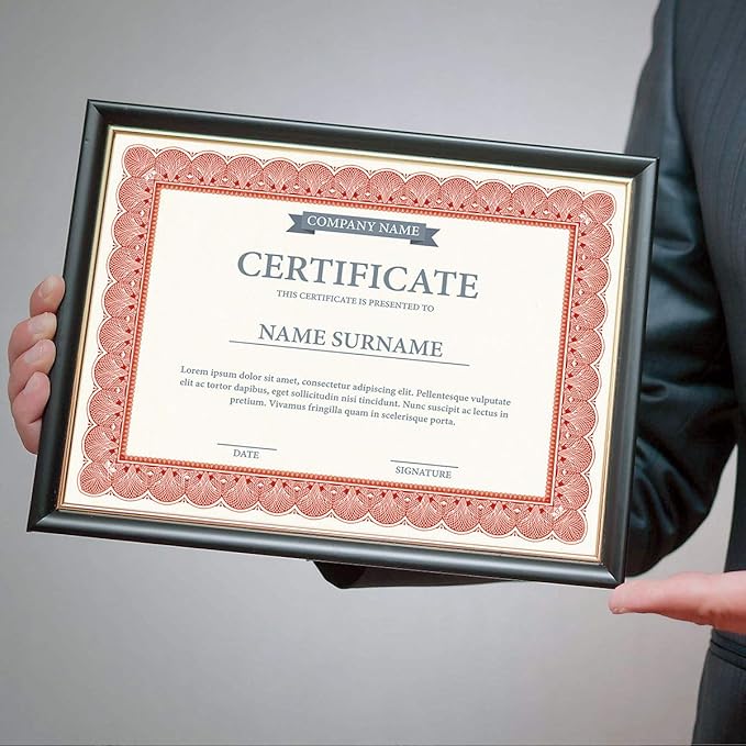 Elite Red & White Parchment Certificate Papers - Pack of 100, Laser & Inkjet Printer Compatible, For Office, Business Awards, Graduation, School Diplomas, 8-1/2" x 11" on 60 lb.Text Stock