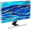 Baocicco Royal Blue Marble Waterproof TV Cover 37, 38, 39 Inch Creative Design Monitor Accessories Laptop TV LCD Screen Television Decoration for Tablet LED LCD OLED TVs Decorations