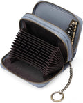 GOIACII Small Genuine Leather Wallet for Women, RFID Blocking Credit Card Holder Wallet
